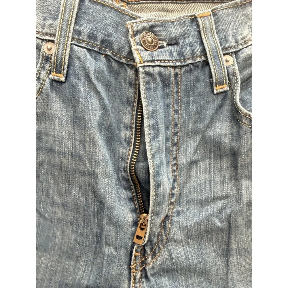Levi's 527 Jeans Mens 34x34 Blue Medium Wash Bootcut Leg Denim Pants Casual